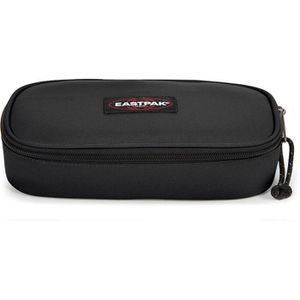 Eastpak Oval Single Black, Federmäppchen Schlamperetui, aus Stoff, schwarz