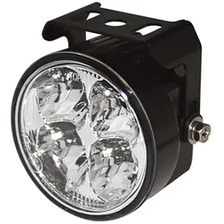 Highsider LED, Tagfahrlicht rund - Schwarz
