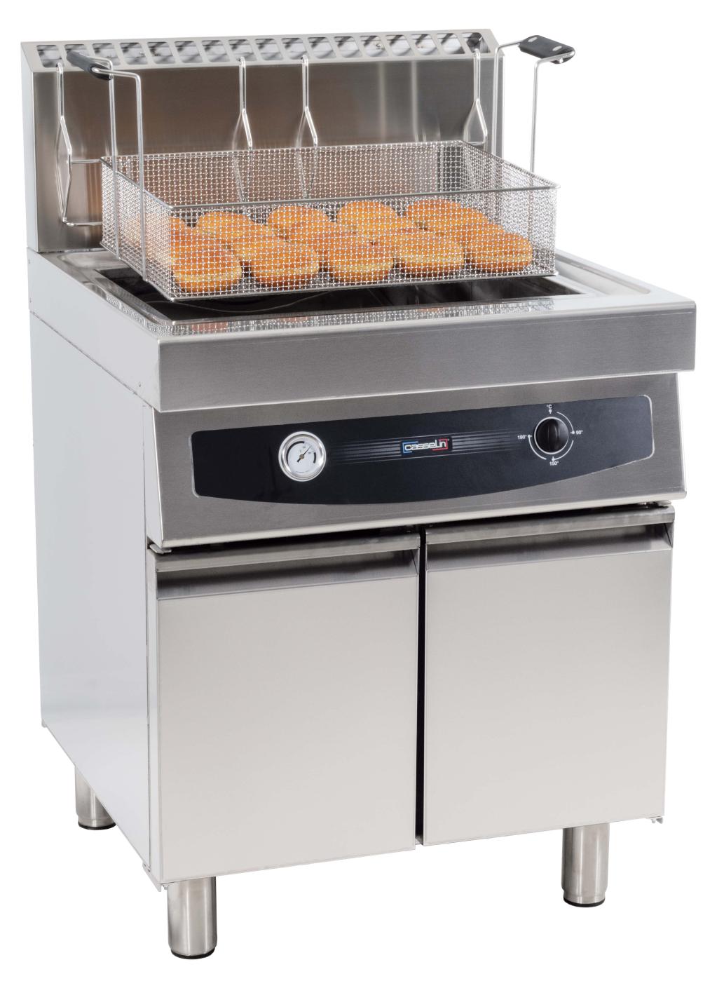 Fritteuse für Donuts, Gasbetrieb, mit Unterbau, 35 Liter - Casselin