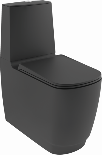 Kludi RESA S Spiralflush-UNI-Trap WC 27WCB0139 versteckte Befestigung mattschwarz