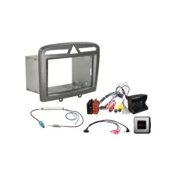 ACV Radioblende 2-DIN und Radioanschlusskit Lenkradfernbedienung Citroen / Fi...