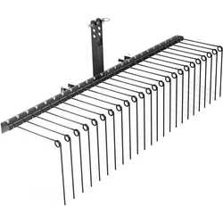 Wiltec, Zubehör Gartenmaschinen, Vertikutierer 183cm für Aufsitzmäher Rasenlüfter Rasenpflege Rasentraktor (Rasentraktor, Vertikutierer)