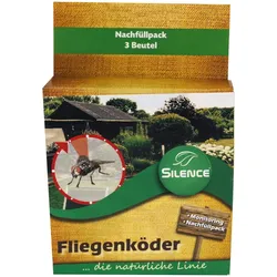 Silence Fliegenfalle NF - Fliegenköder-Nachfüllpack - 3er Pack
