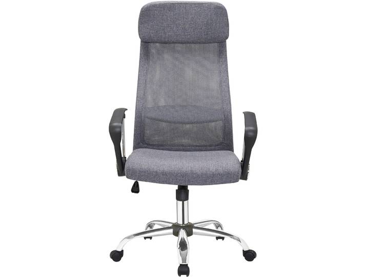 Bürostuhl Anu grau Nylon Stoff H 118 cm - Bürostuhl