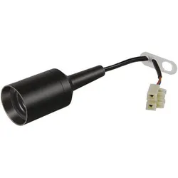 Baustellenkabelaufhängung E27 15cm Kabel schwarz