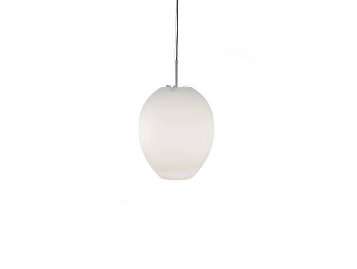 Bsweden Egg Pendelleuchte Weiß/Edelstahl, Opalglas