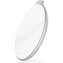 Vonmählen Aura - The Wireless Charging Pad (USB-C to USB-A cable included) - Acrylic Glass Silver, Wireless Charger, Silber