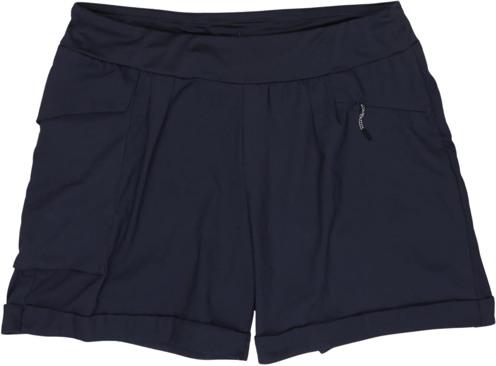quechua Damen Shorts, Marineblau, Gr. EU 44, Synthetik / Elasthan - Second Hand
