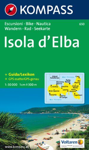 geosmile - Kompass Karten, Isola d' Elba: Wandern, Rad, Seekarte / Escursioni, Bike, Nautica - Preis vom 30.09.2026 09:01:18 h