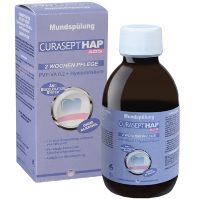 Xaradent GmbH CURASEPT HAP020 PVP-VA 0,20+Hyaluron Mundspülung 200 ml 16127932