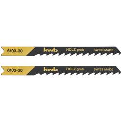kwb 610330 Stichsägeblätter, Holzbearbeitung, spezieller Einstichzahn, HCS, 2 x grob 2 St.