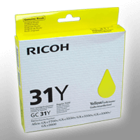 Ricoh Gel Cartridge 405691 GC-31Y yellow OEM