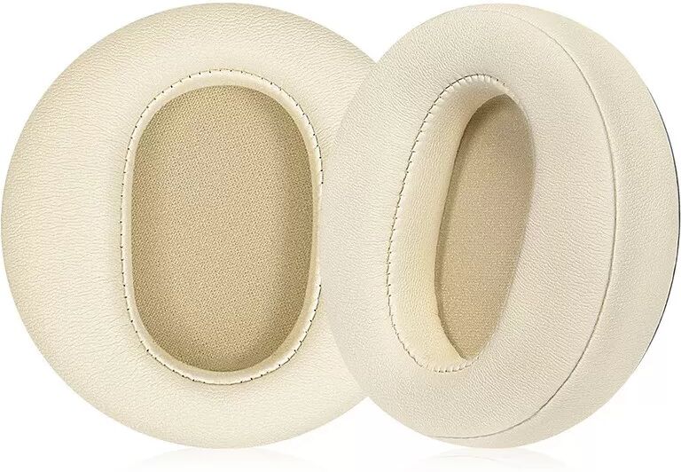 INF Proteinleder-Ohrpolster Ersatz kompatibel mit Edifier Fit900NB Kopfhörern - 2er Set Weiß