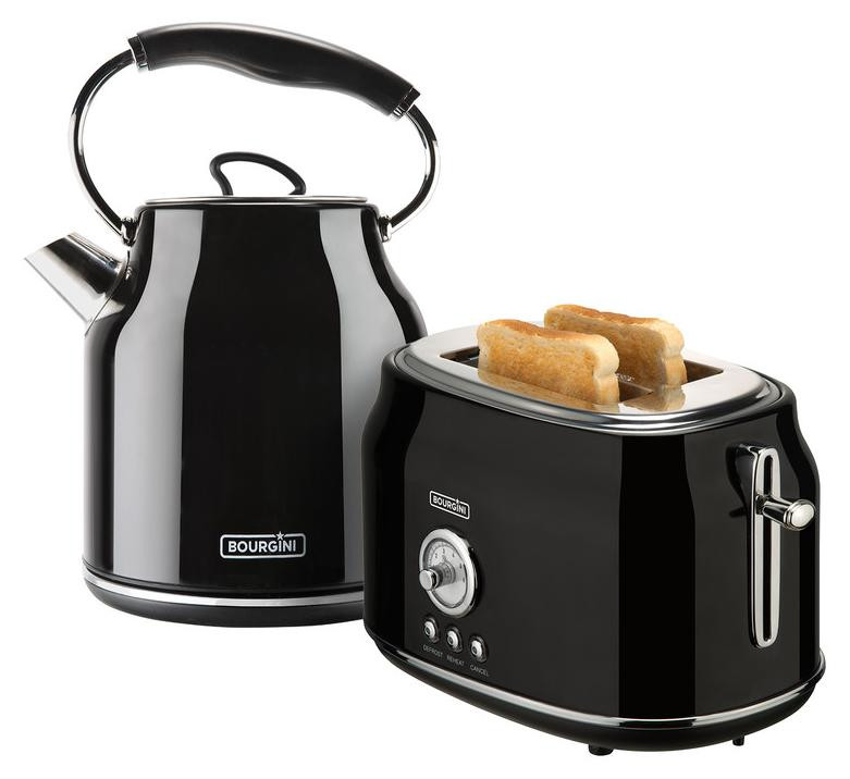Bourgini Retro waterkoker en broodrooster set