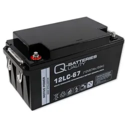 Q-Batteries 12LC-67 12 V 67 Ah AGM Deep-Cycle-Akku