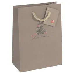 Sigel Geschenktasche Small »Christmas with apples«, 17x23x9 cm