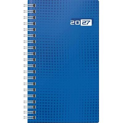 rido/idé 7016907027 Taschenkalender Mod. Taschenplaner int. 2027 A6, Papier, blau