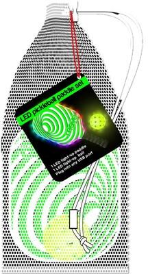 Watchitude: LED Light-Up Pickleball Paddle & Ball, Multiple Colors - Multi