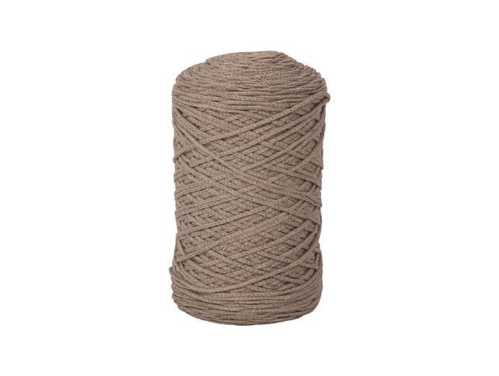 Rayher Braidy Recycling Garn Taupe ⌀ 2 mm 250 g