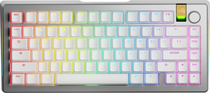 GLORIOUS GMMK 3 PRO HE 75% Prebuilt Wireless Silver - US