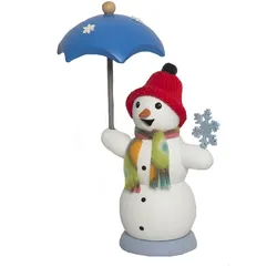 Kuhnert, Weihnachtsfiguren, Holz Räucherfigur Varianten aus Holz "Schneemänner" - Grösse ca. 13 cm - Made in Germany
