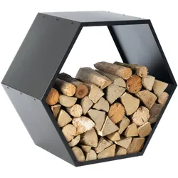 Westmann Kaminholzregal Biene,schwarz,45 x 83 x 77 cm (T x B x H)