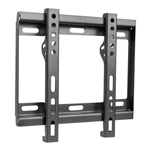 RICOO Slim Fix Rigid TV muurbeugel voor 23-42 inch LCD OLED schermen, zwart, Max VESA 200x200 mm