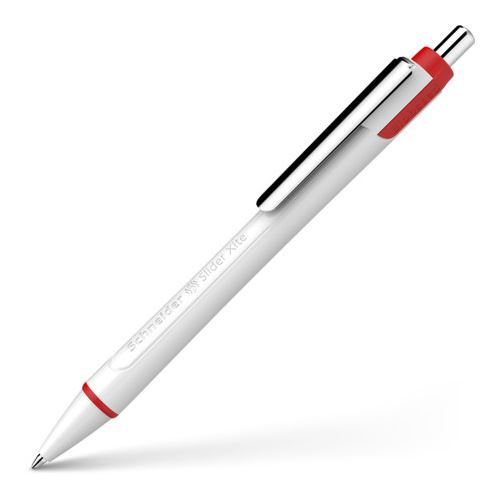 Schneider Kugelschreiber Slider Xite weiß Schreibfarbe rot, 1 St.