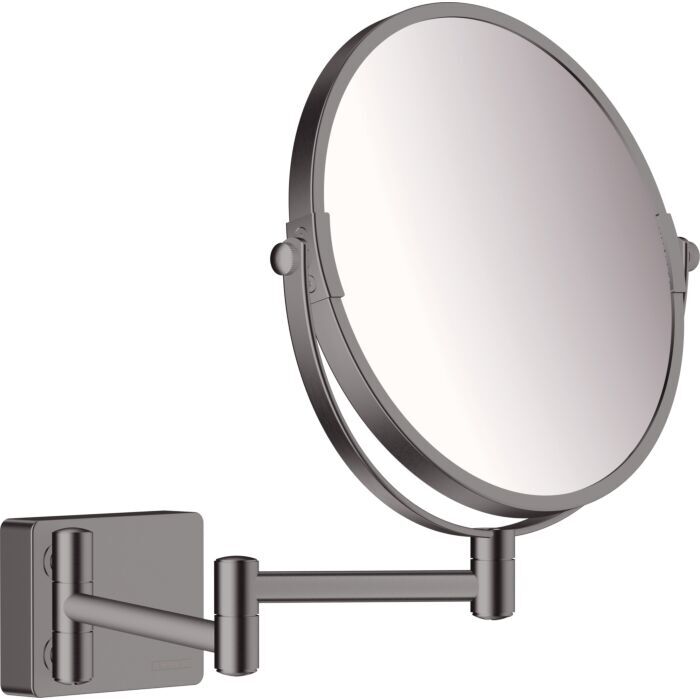 Hansgrohe AddStoris Rasierspiegel 41791340 Vergrößerung 1-fach und 3-fach, Wandmontage, brushed black chrome