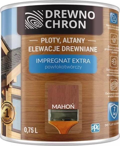 Drewnochron Impregneringscoating Mahogany 4,5 l