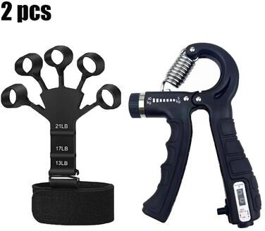 Uplift Treasures Adjustable Hand Grip Strength Trainer 2 Pcs