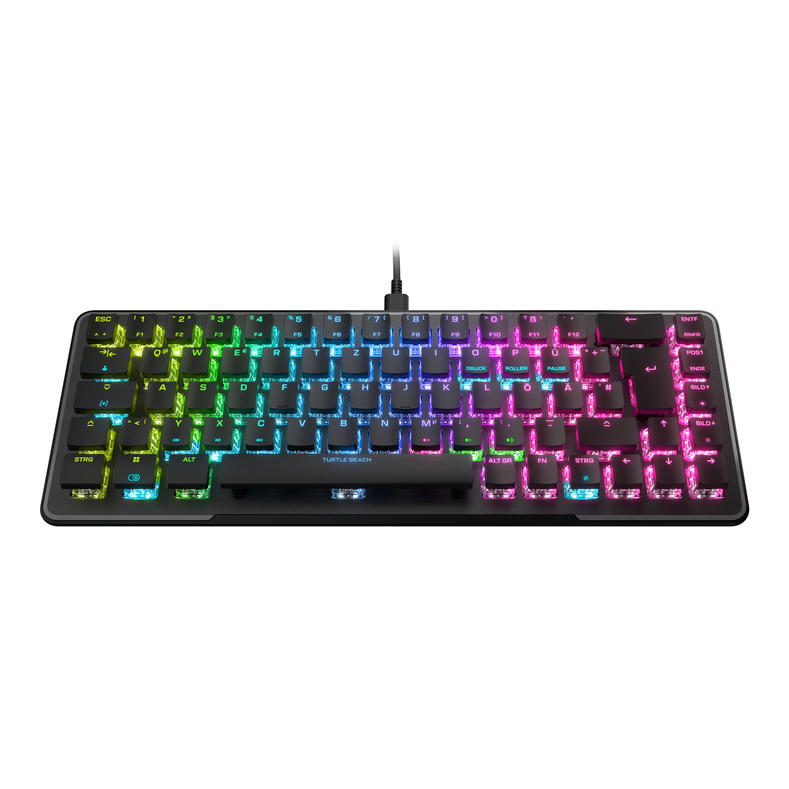 Turtle Beach Vulcan II Mini toetsenbord, zwart, rode schakelaars, QWERTY-indeling