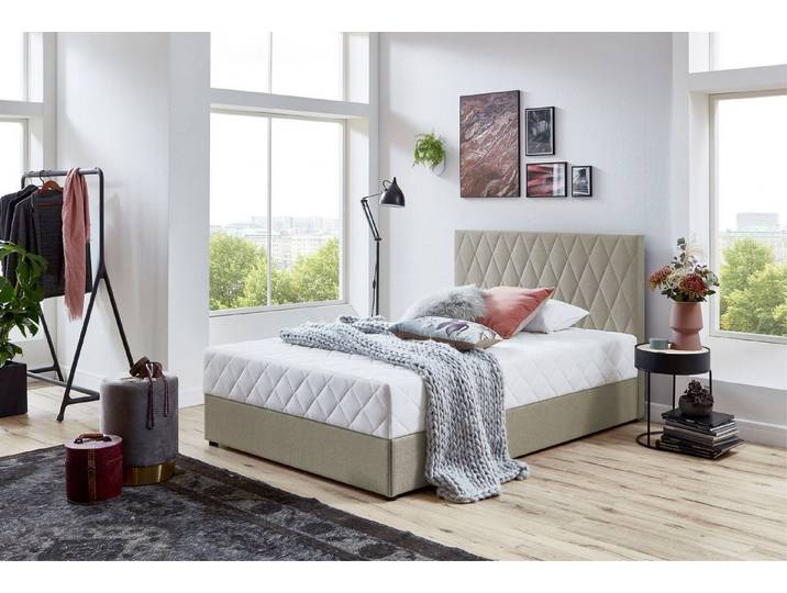 ATLANTIC home collection Boxbett Benita , inkl. Bettkasten, erhältlich in verschiedenen Größen, inkl. Taschen-Federkernmatratze