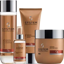 680ml System Professional LipidCode Luxeoil Set Variante 1 (Shampoo 250ml + Conditioner 200ml + Mask 200ml + Elixir 30ml)