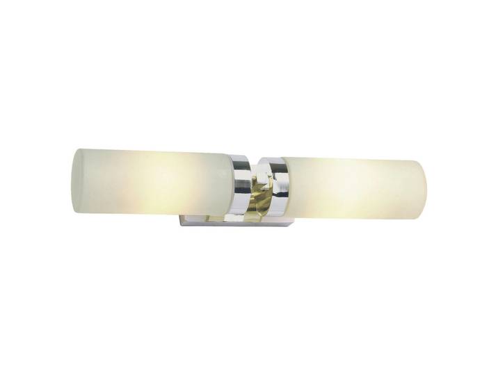 Markslöjd Spiegelleuchte Stella, Silberfarben, Weiß, rechteckig, 35.5x6.5x10 cm, ohne Chemie, Lampen & Leuchten, Innenbeleuchtung, Wandleuchten, Spiegelleuchten