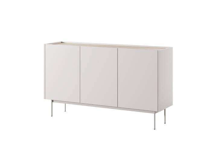 Drehtür-Kommode Color 144 cm Kaschmir / Eiche Linea