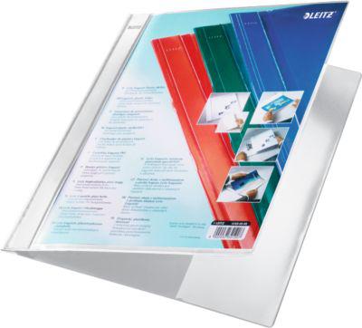 LEITZ® Schnellhefter Exquisit, DIN A4, PVC, weiß