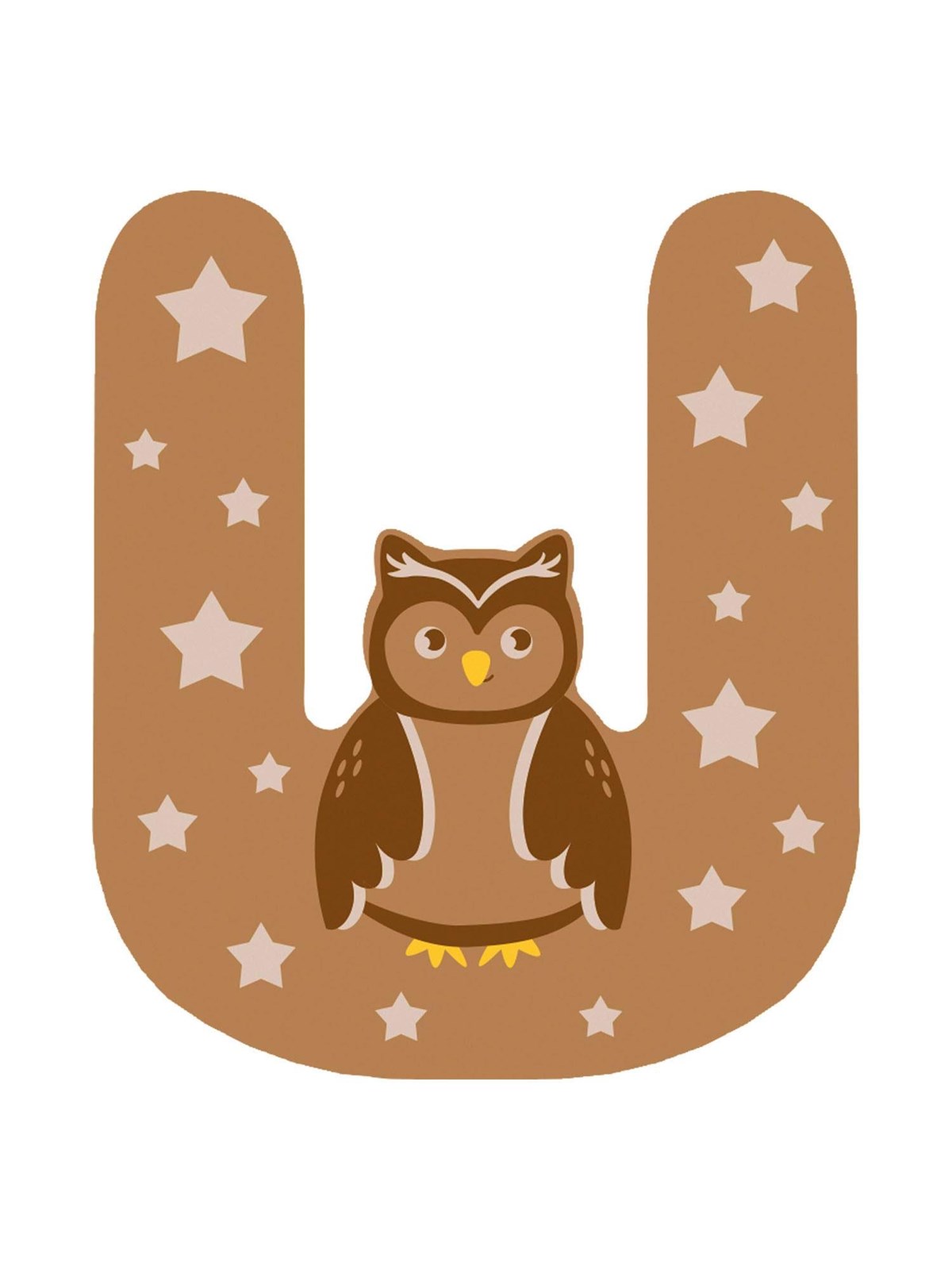 Small Foot - Wooden Animal Children's Letter - U