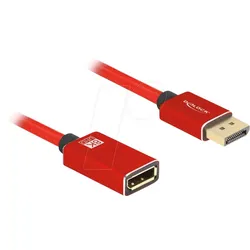DELOCK 81082 - DisplayPort Verlängerungskabel 8K 60 Hz, ohne Einrastfunktion
