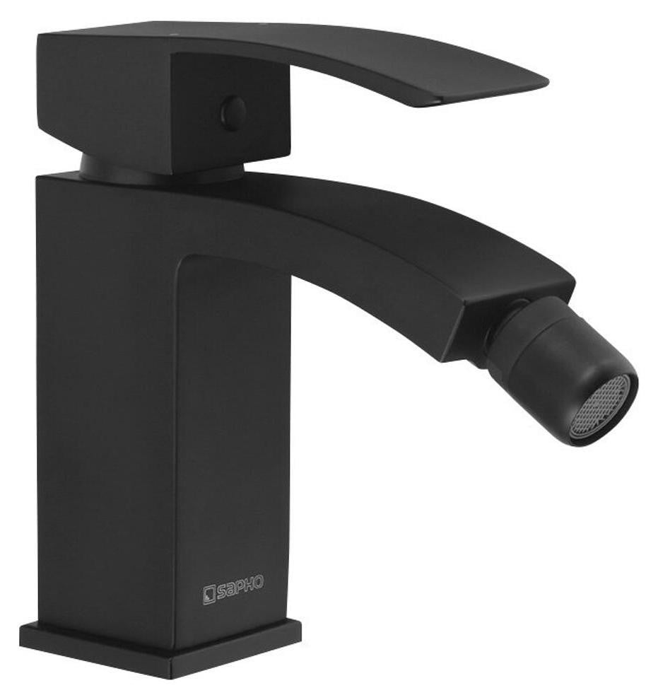 Sapho GINKO 35 douchearmatuur voor toilet, zwart mat