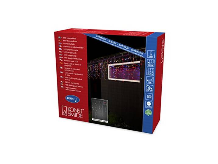 Konstsmide 3673-503 Décoration de Noël Rideau Lumineux Acrylique Multicolore