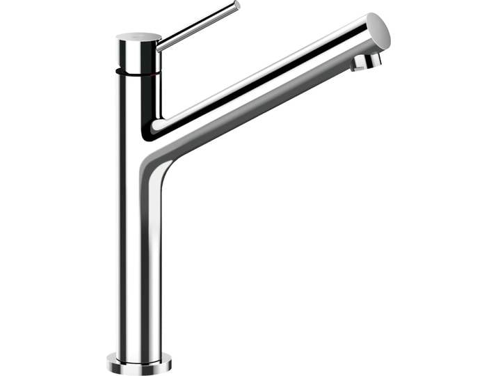Küchenarmatur SCHOCK DION FA , silber (chrome), B:19,4cm H:29,3cm Ø:5cm, Messing, Armaturen, Küchenarmatur, Festauslauf, Schwenkbereich 120