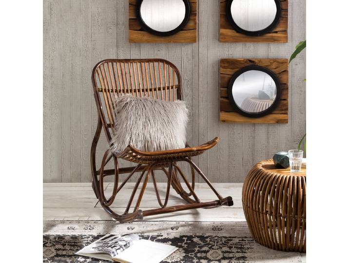 Artistiq Schommelstoel Rattan - Bruin