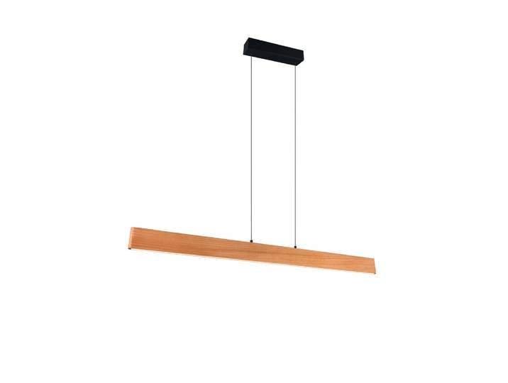 Strakke hanglamp Edgewood 150cm hout Trio - 359719130