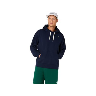 Kapuzensweatshirt ASICS "FRENCH TERRY RELAXED PULLOVER HOODIE", Herren, Gr. XXL, blau (midnight), Obermaterial: 63% Baumwolle, 37% Polyester, Sweatshirts, Weiches Material, Bequeme Bündchen, Schützendes Design