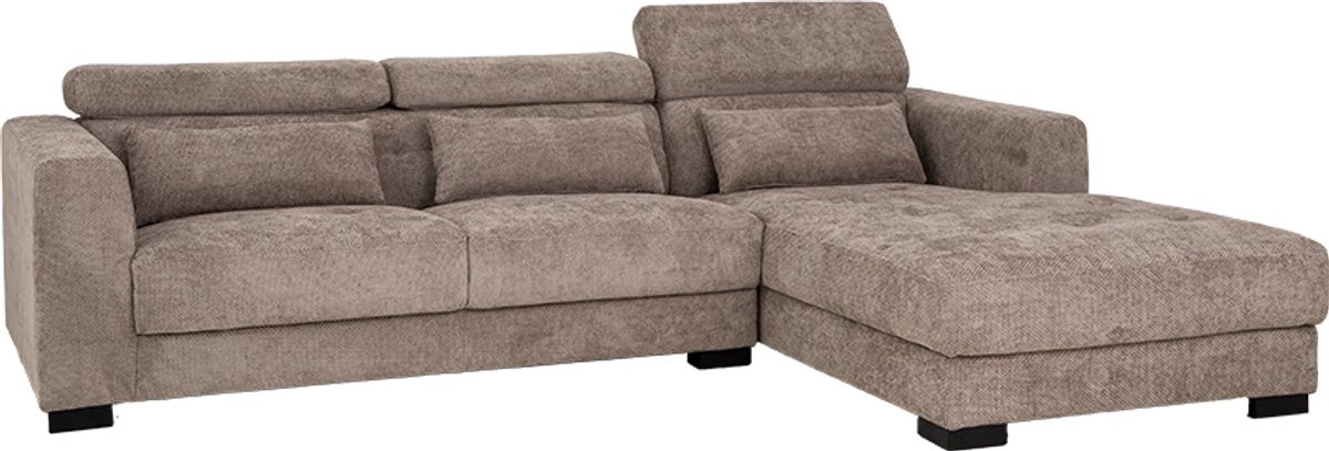 Tower Living Brighton 3-Zitbank met Chaise Longue Rechts - XS85 17 Taupe