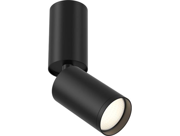 Plafonnier\, aluminium\, noir\, réglable\, D 5\,2 cm