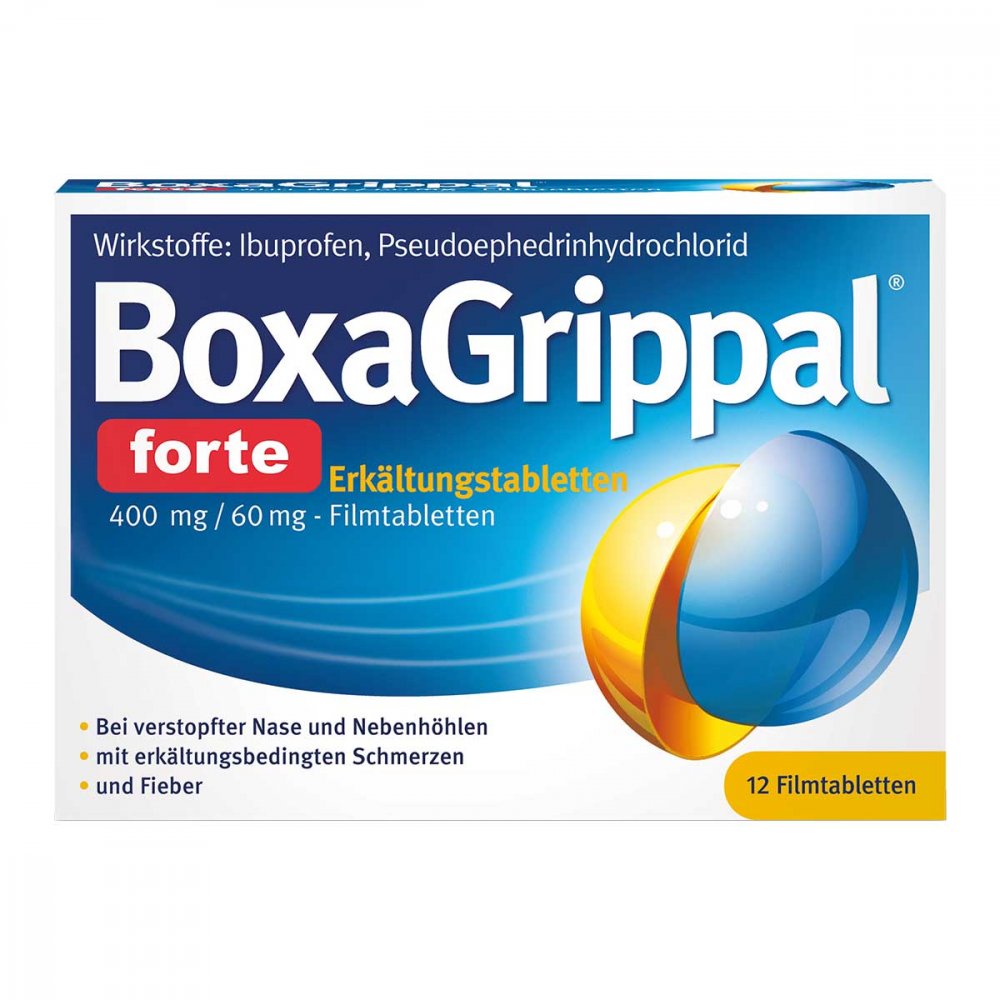 Angelini Pharma Deutschland GmbH Boxagrippal Forte Erkältungstabletten 400 mg/60 mg 16758986