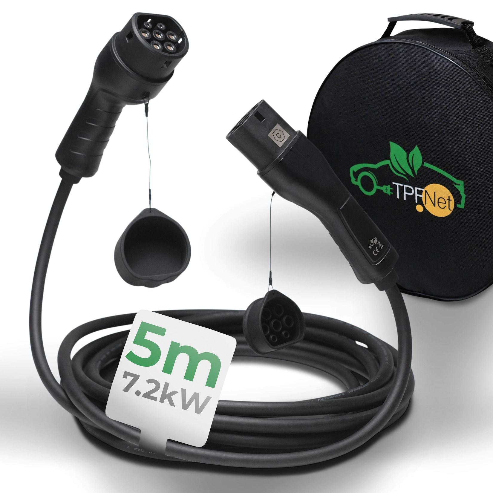 TPFNet Typ 2 E-Auto Ladekabel 7.2kW, 32A, 1-Phasig, 7,5m