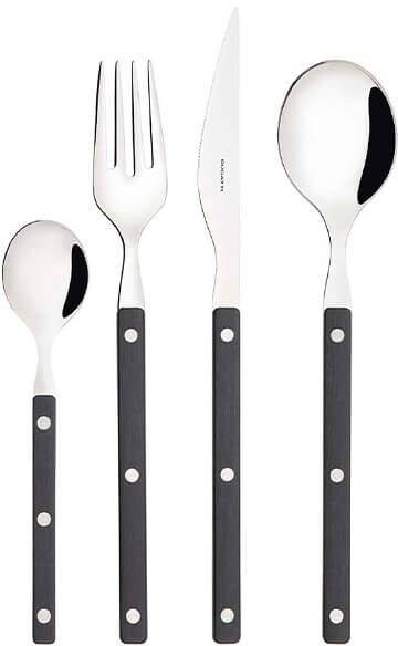 Bugatti Allegra Black 16 Piece Cutlery Box Set